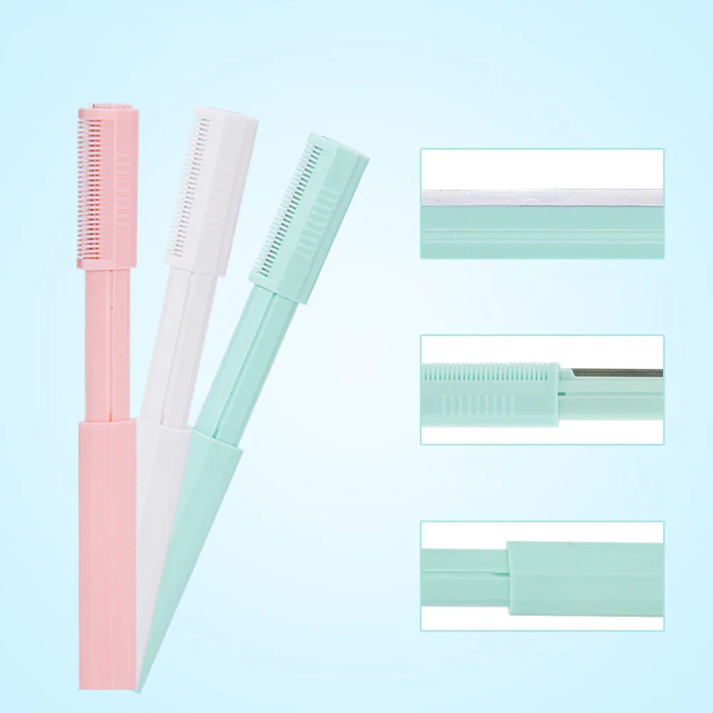 

3PCS Face Hair Removal Safety Razors Shaper Cosmetics Trimmer (Assorted Color)