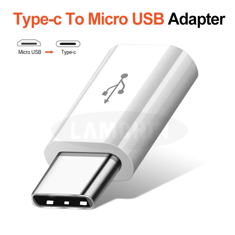 Мобильный телефон кабель передачи данных зарядный конвертер OTG Type c к Micro USB