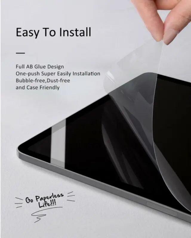 

10.2 inch Tablet Android Screen Protective Nano Environment Friendly Material Laptop Paper Screen Protector for ipad Pro 11 Mini