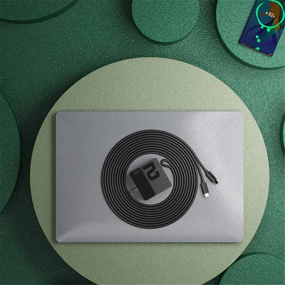 Зарядное устройство ROCK для телефона 65 Вт с двумя портами USB Type C PD быстрая зарядка