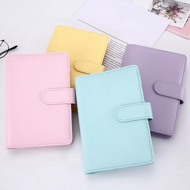 

AU42 -Leather Ring Binder Refillable Notebook Binder Spiral Journal Travel Writing Notebook Binder with Inner Pages