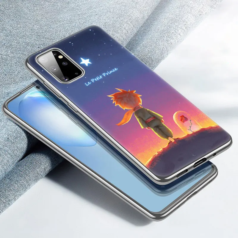 Чехол The Little Prince для Samsung Galaxy A01 Core A02S A11 A12 A22 A21S A31 A32 A41 A50 A51 A52 A70 A71 A72 с изображением лисы из силикона.