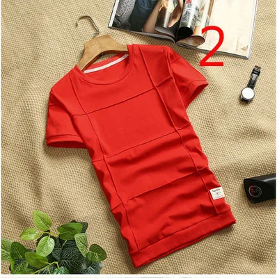 

The same short-sleeved men's slim trend half-sleeved social guy spirit t-shirt summer slim