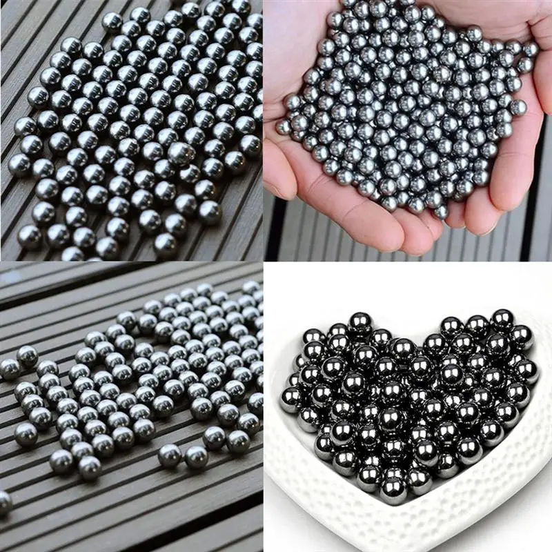 200 шт 6 мм Нержавеющая сталь круглые бусины подшипники Рогатка с шариком для