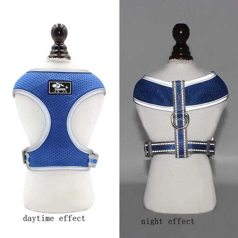 

Pet Breathable Mesh Chest Back Small Dog Traction Leashes Reflective Chest Leash Pet Supplies