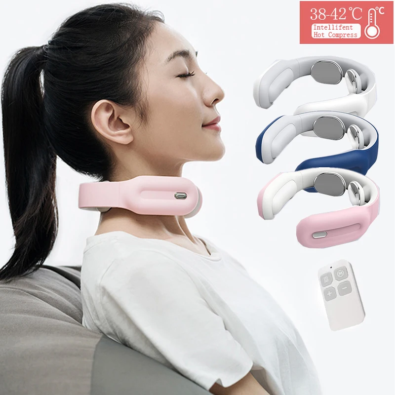 

Electric Neck Massager Smart Massage Health Care Far Infrared Physiotherapy Pain Relief Cervical Massager For Neck Nek Massager