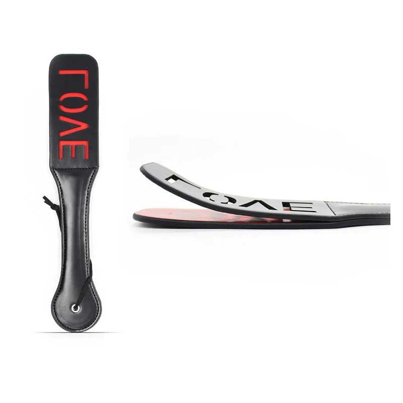 Кожа двухслойные брюки Slave шлепок приклад весло интимные игрушки для женщин секс