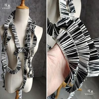 raffia grass lace trim black white stripe tassels pleats diy stage decor rope hat skirt dress clothes designer accessory fabric