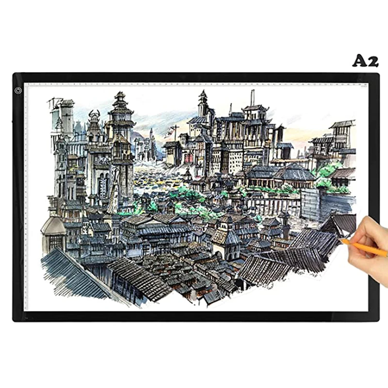 A2 Size photographic drawing tablet led drawing light pad illuminating tracing board,ultra-thin portable tool