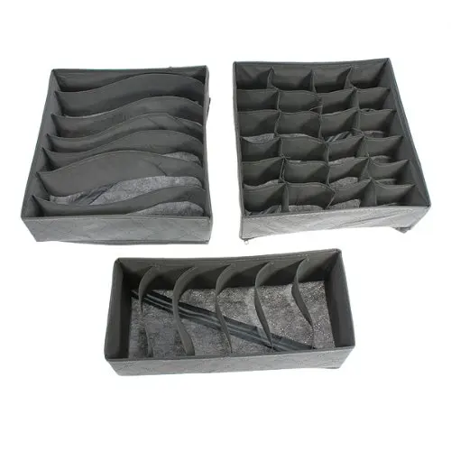 3 шт. ящик для хранения Коробка корзина носок Организация нижнее белье галстук