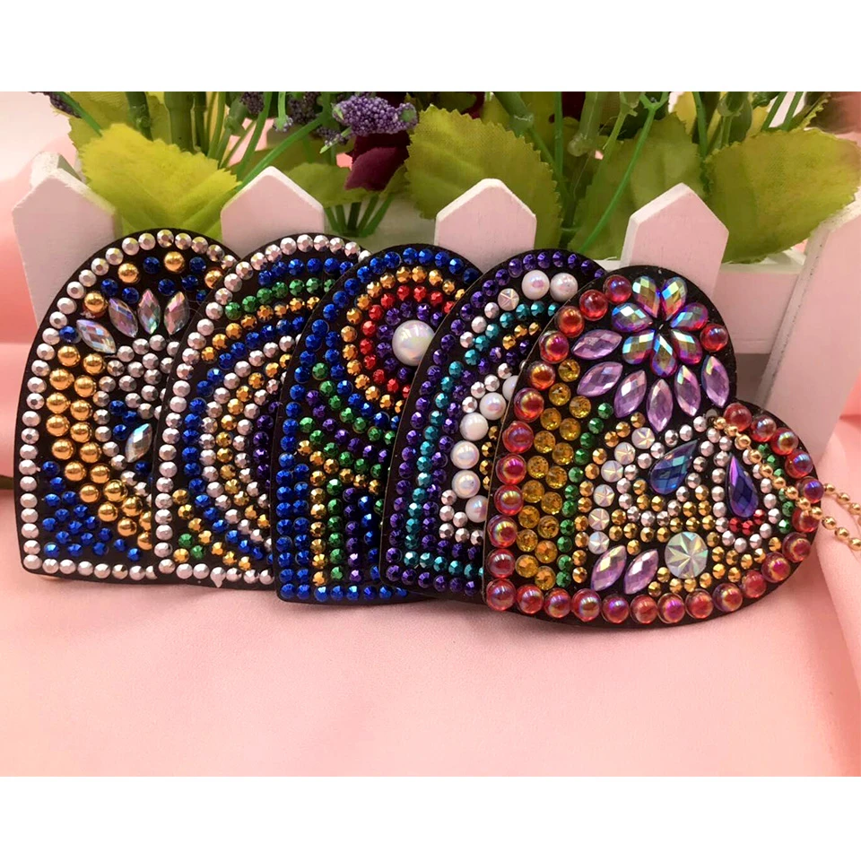 Azqsd DIY алмазная картина брелок горный хрусталь подвеска с вышивкой ремесло набор для картин из алмазов крестиком брелок аксессуары