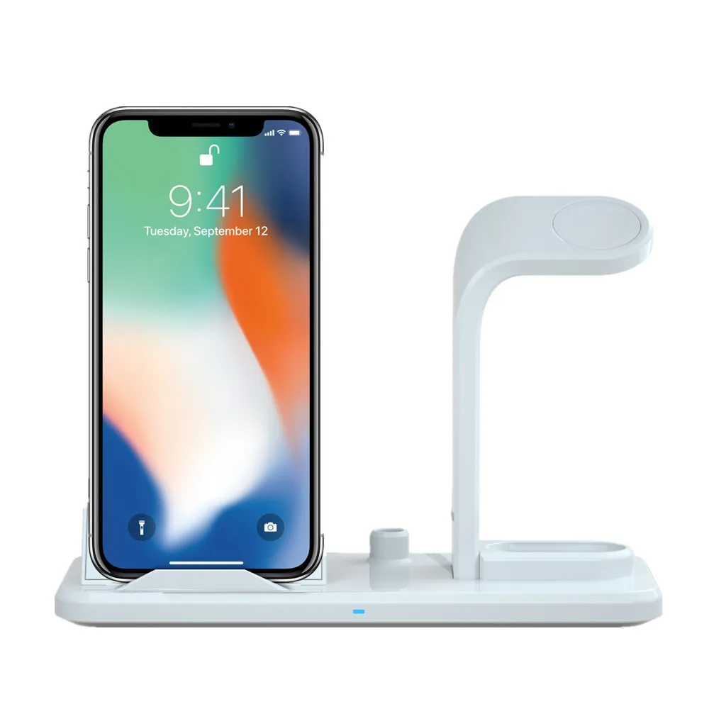 SZYSGSD 10 Вт Беспроводное зарядное устройство для iPhone X XS Max 8 Беспроводная зарядная площадка для Apple watch Быстрая зарядка для Samsang galaxy S9 s10