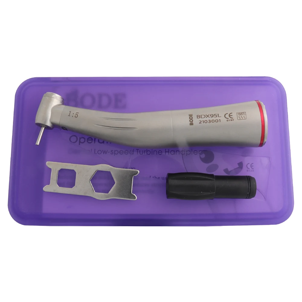 Стоматологический 1:5 светодиодный волоконно оптический контр угол