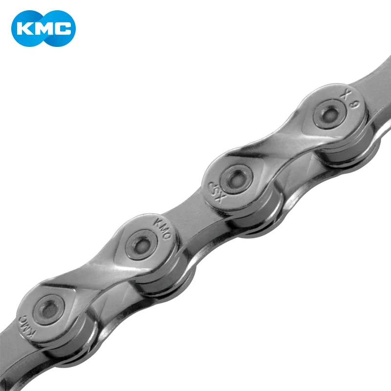 Фото KMC X8 X9 X10 X11 EPT Chain 116 Links 9V 10V 11V 8 Speed Silver Prevent Rust Extra Light Double MTB Road Bike Bicycle Chains №5