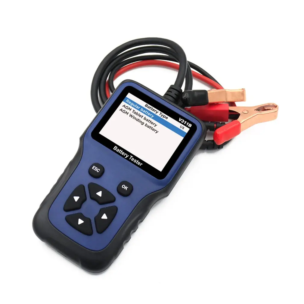 

V311B Car Battery Tester 12V Battery Tester Battery Tester Car Tester Car And Motorcycle Battery Tester Charger Analyzer