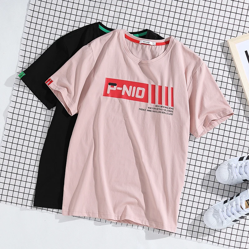 Повседневные Брендовые мужские футболки с принтом из 100% хлопка короткие LC25 1227 |