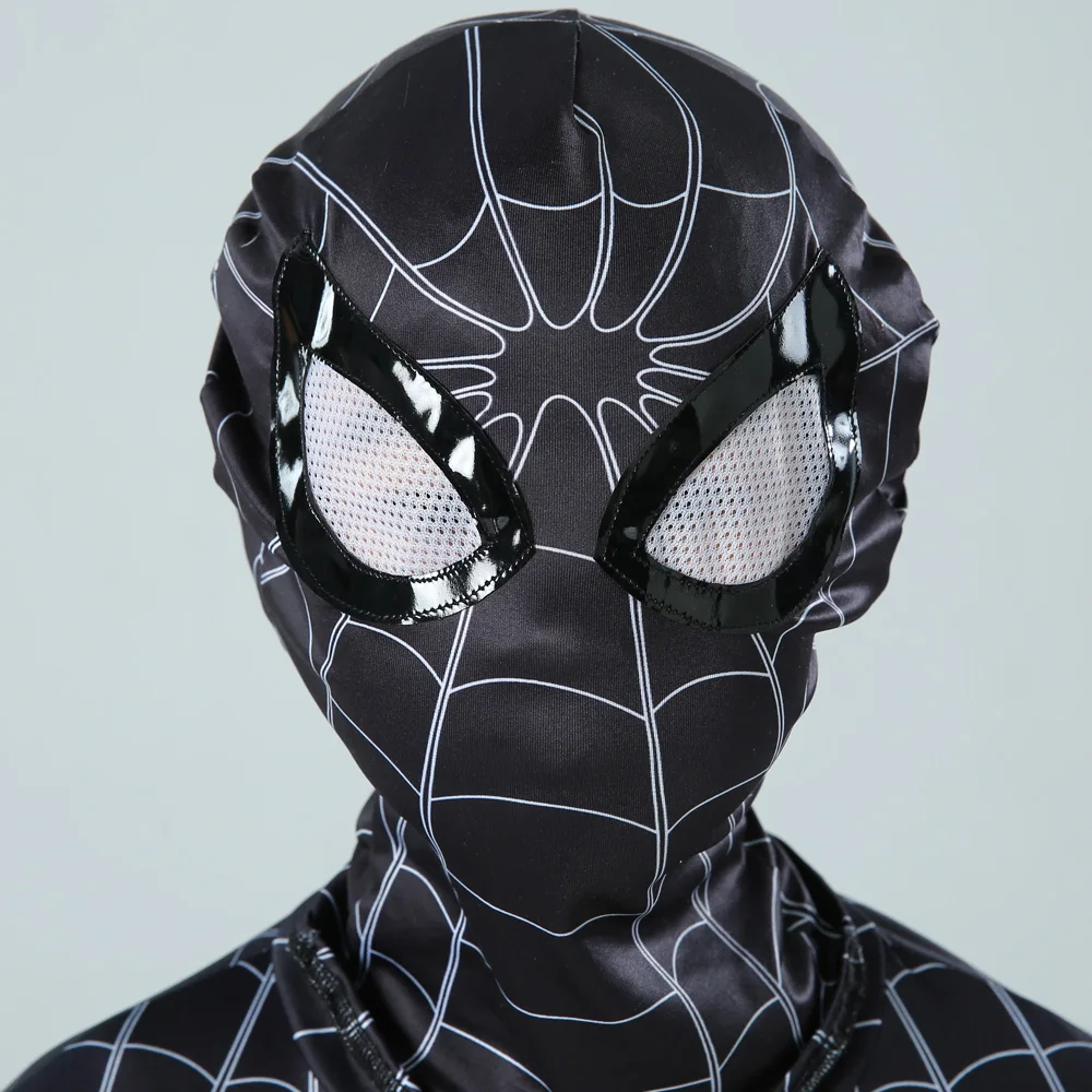 Мужской костюм bluey zentai черный из спандекса для косплея 3D человек с маской| |
