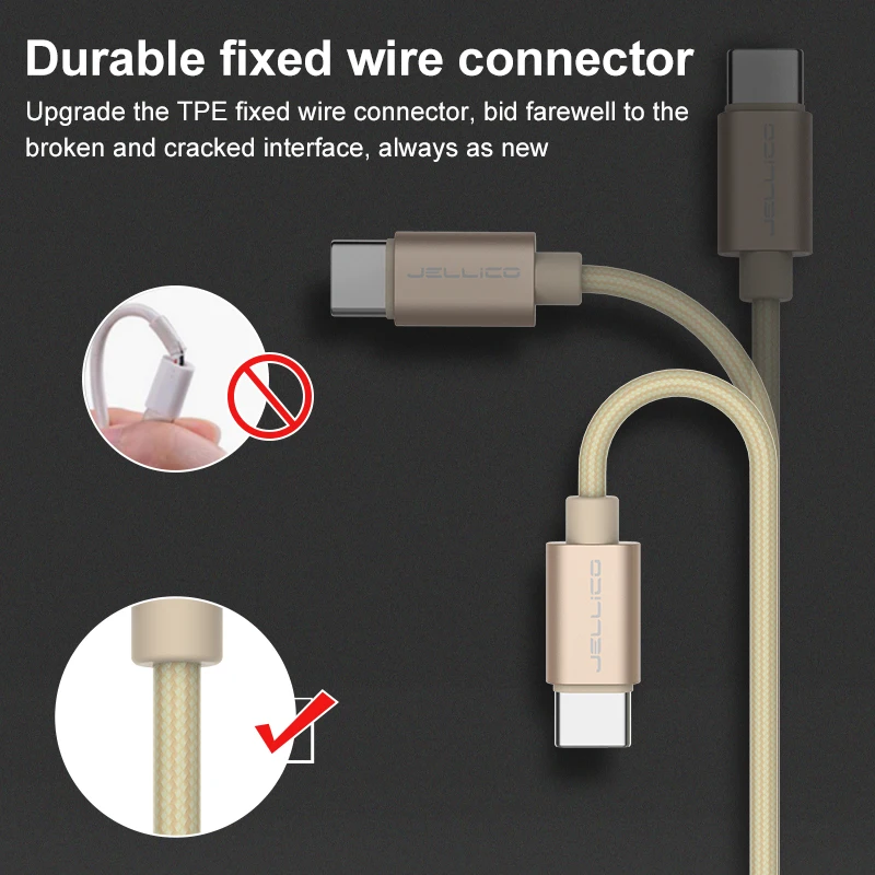 Кабель USB Type C для быстрой зарядки кабель Samsung Galaxy S9 S8 Oneplus 6 нейлоновый плетеный