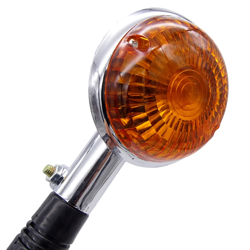 2 шт. Янтарные линзы мотоциклетные указатели поворота передние и задние мигалки