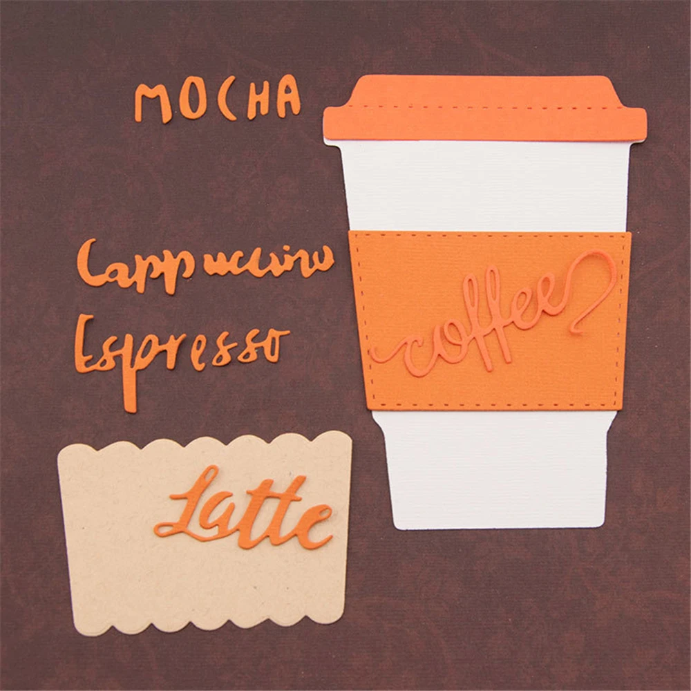 Кофейная чашка рождественские штампы Скрапбукинг Новые поступления