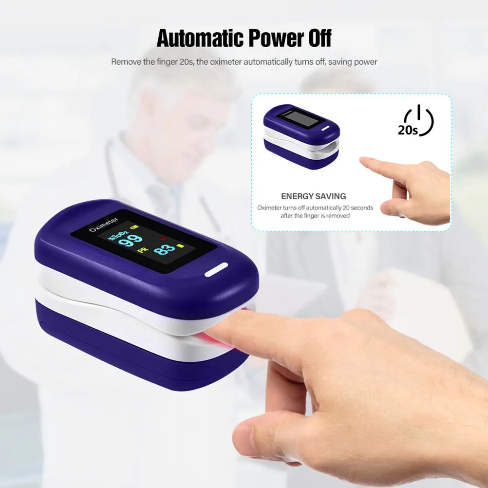 Цифровой Пальчиковый пульсоксиметр датчик кислорода в крови оксиметр