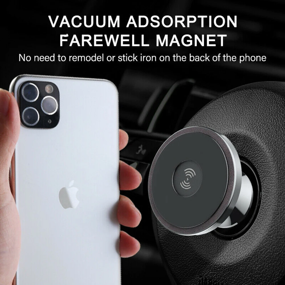new car mount qi wireless charger for iphone x xr xs max 8 plus samsung s9 s8 note wireless charging magnetic car holder stand free global shipping