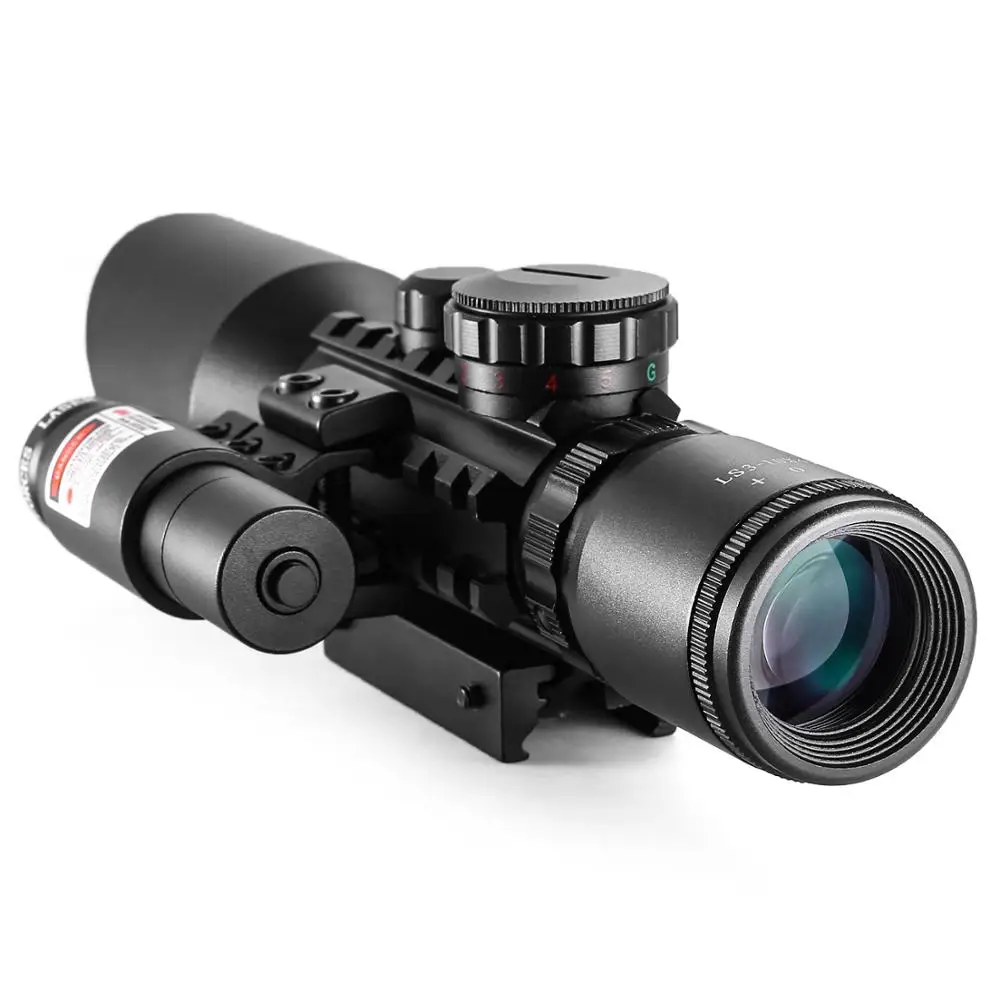Тактический Оптический прицел M9 3-10x42eg для Пикатинни Вивера красного цвета | Спорт