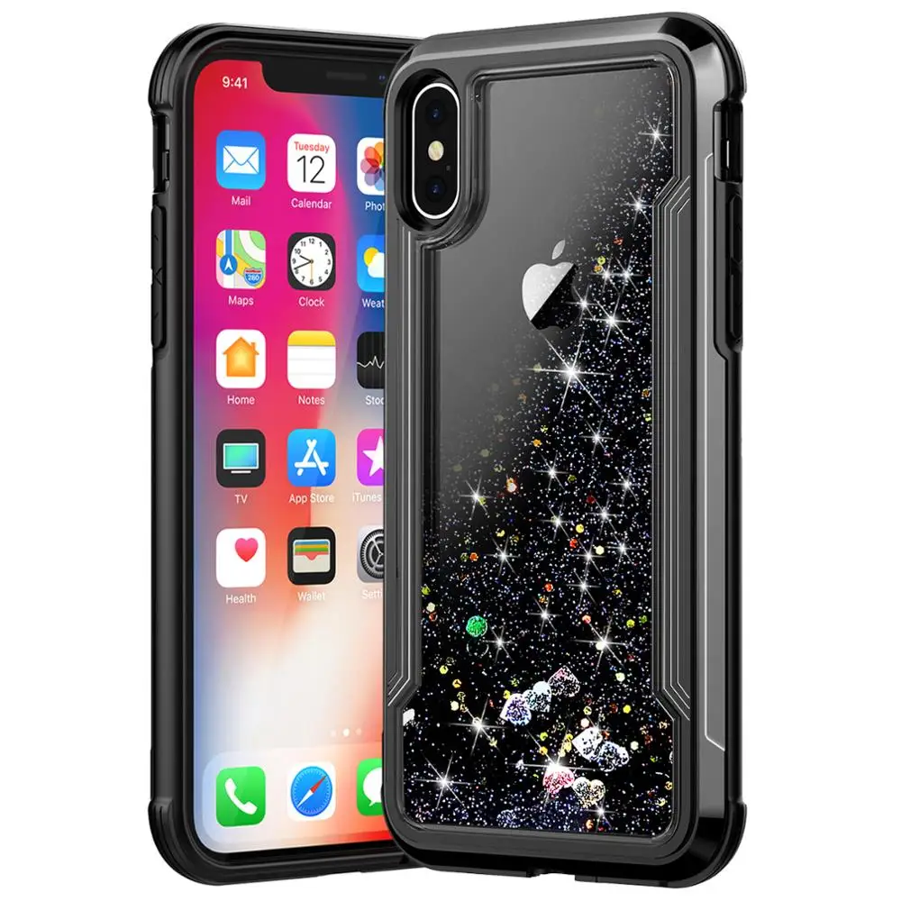 Динамический чехол с жидким песком для телефона iPhone 11 Pro XS Max XR Гибридный
