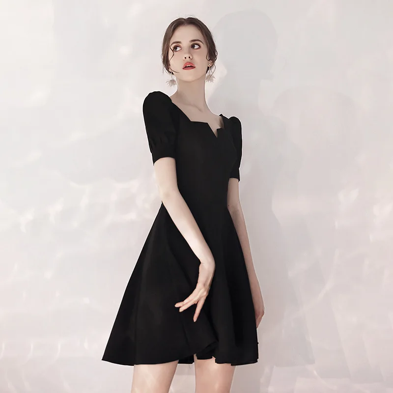 Simple dresses elegant long prom black evening gowns for women festa short dress girls party night | Свадьбы и торжества