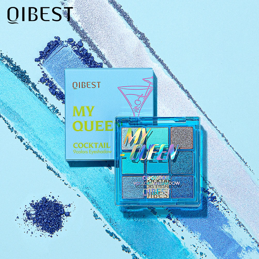 

Коктейльные тени для век QIBEST, девять цветов, фиксация макияжа, цветные жемчужные матовые нюдовые тени для век, натуральные тени для век, тыкв...