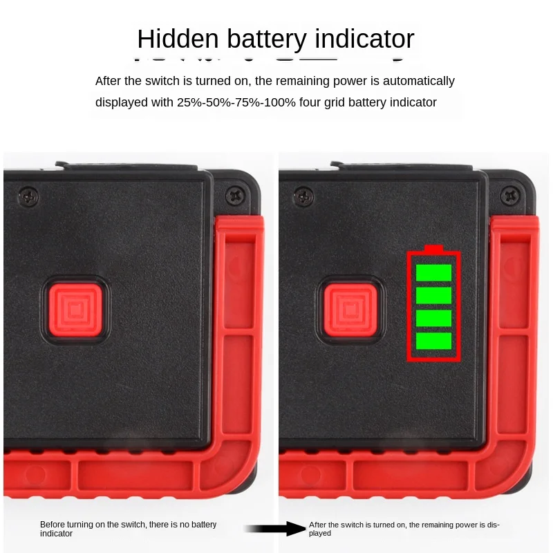 

LED large floodlight work light red and blue warning outdoor multifunctional camping portable floodlight warning work light