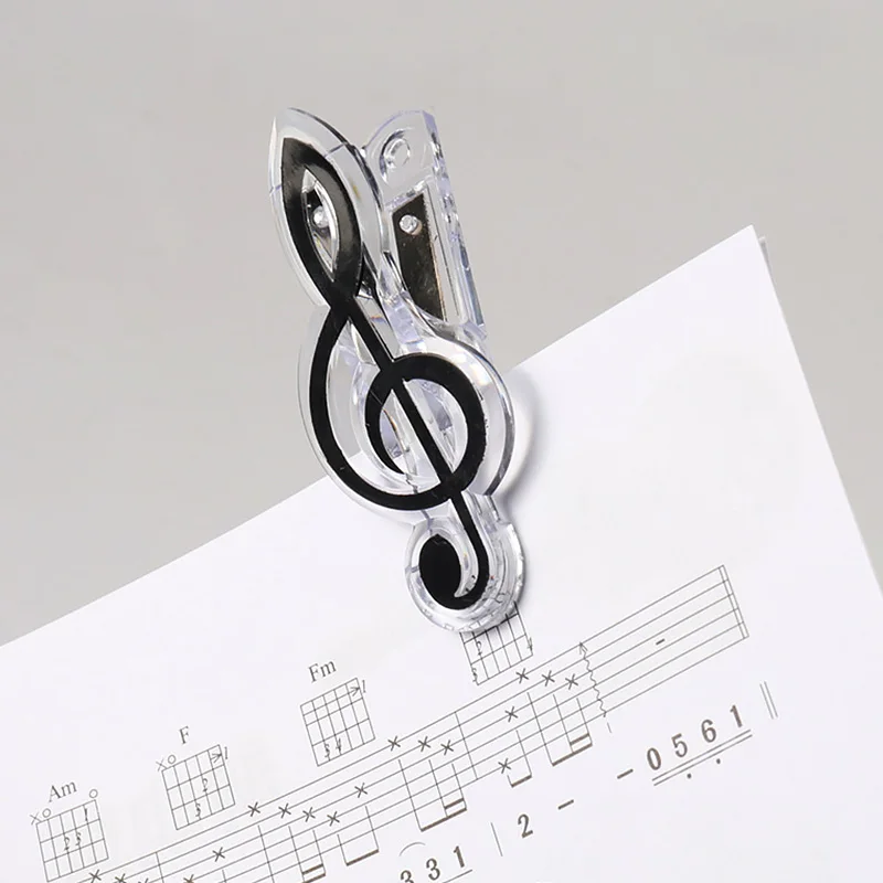 Новинка музыкальная книга зажимы для страниц милая канцелярская папка зажим