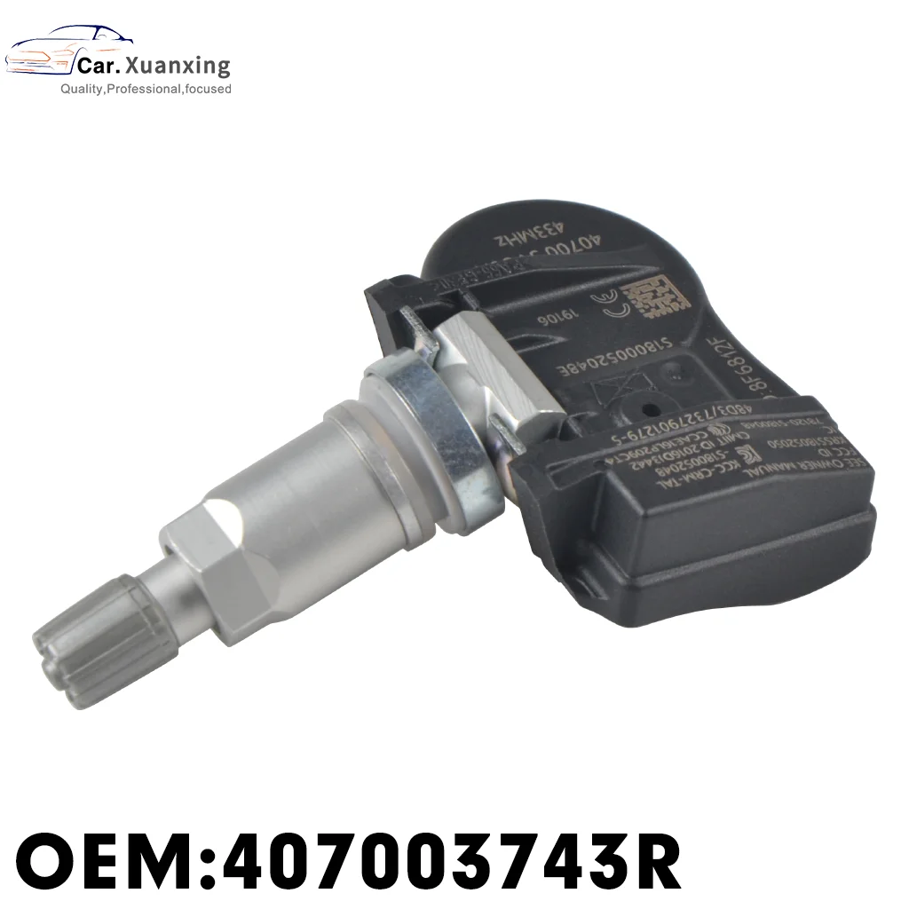 407003743R датчик давления в шинах Система мониторинга 433 МГц TPMS для Renault Megane Laguna Fluence