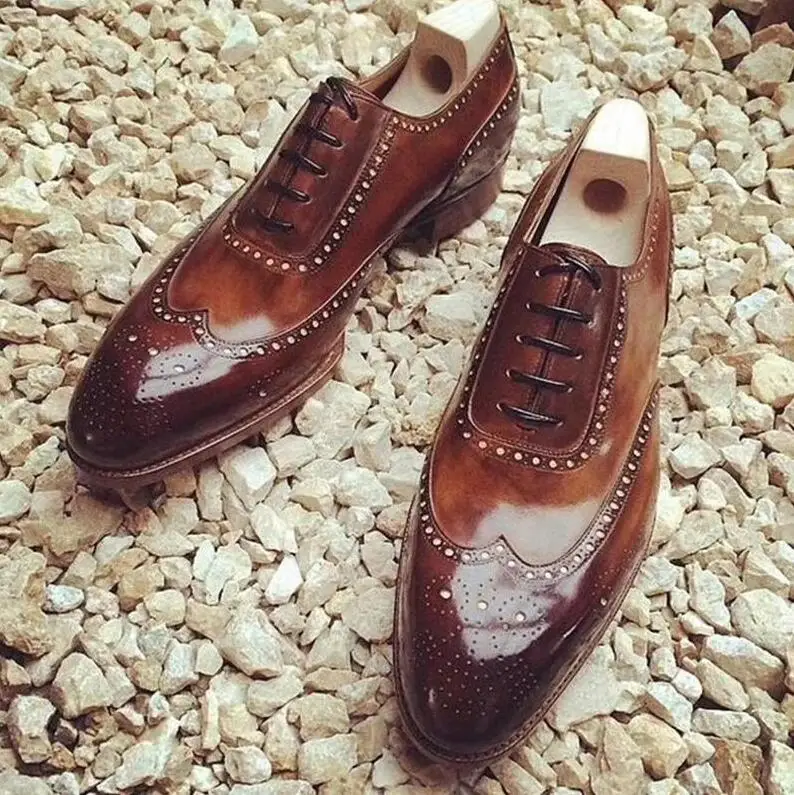 

Men PU Leather Fashion Shoes Low Heel Fringe Shoes Dress Shoes Brogue Shoes Spring Ankle Boots Vintage Classic Male Casual LP140
