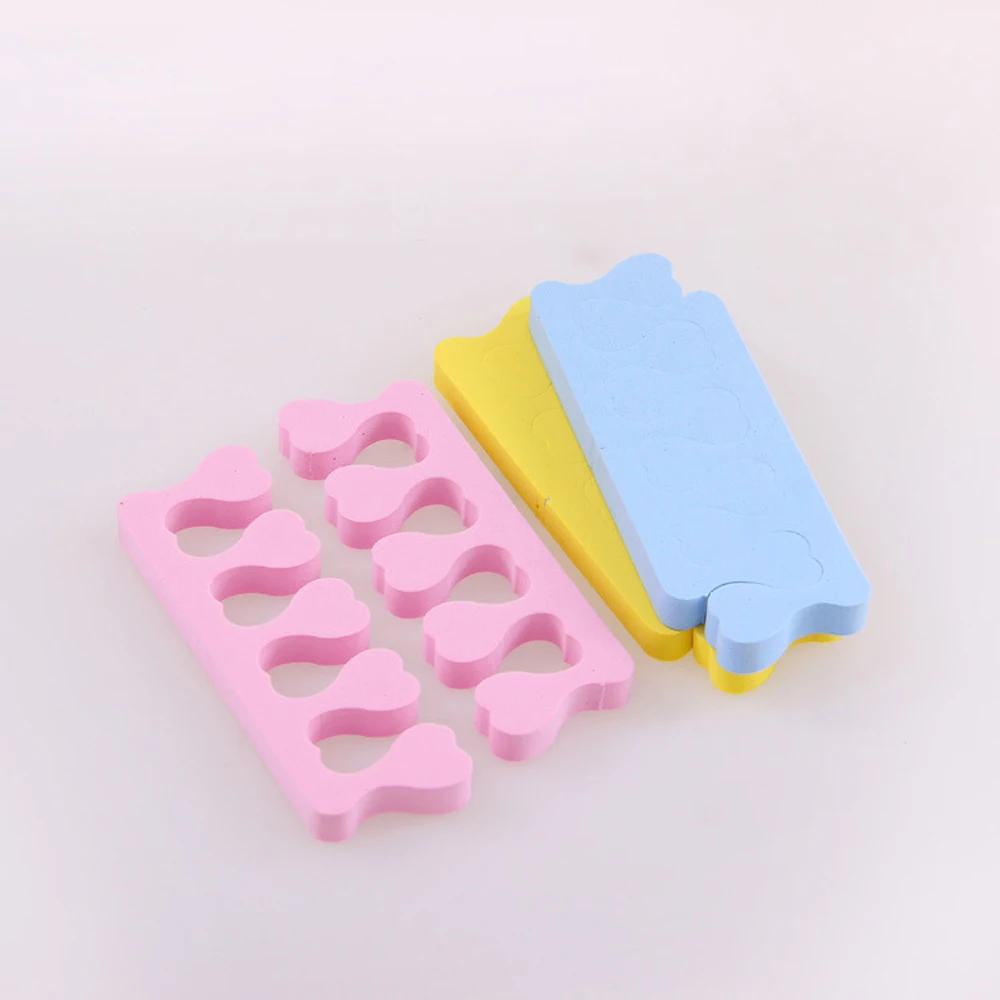 100 шт Розовый разделитель для пальцев Уход за ногами губка инструменты ногтей