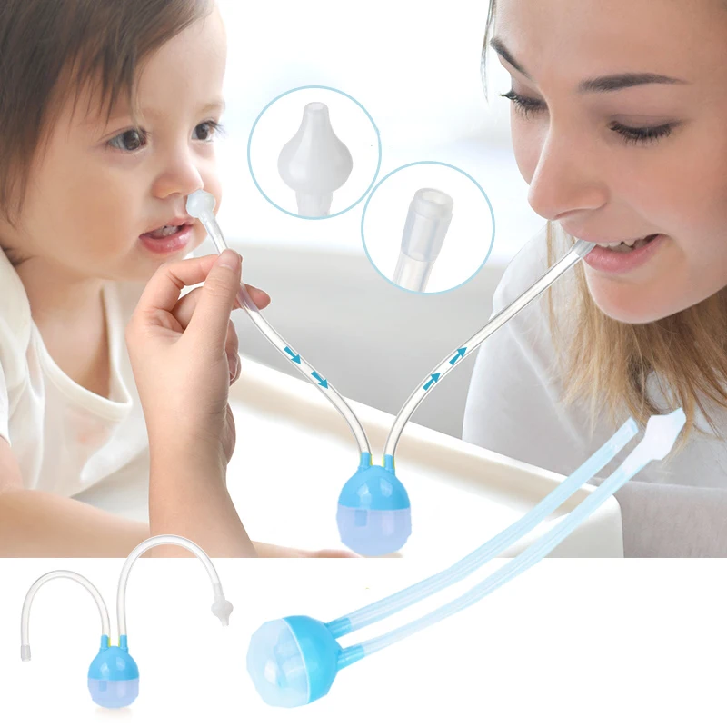 

Newborn Baby Safety Nose Cleaner Vacuum Suction Nasal Aspirator Flu Protections Nasal Aspirator Nasal Snot Nose Cleaner