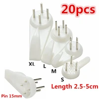 20pcs white painting photo frame hook plastic invisible wall hooks mount picture nail hook hanger mirror hanging hangers