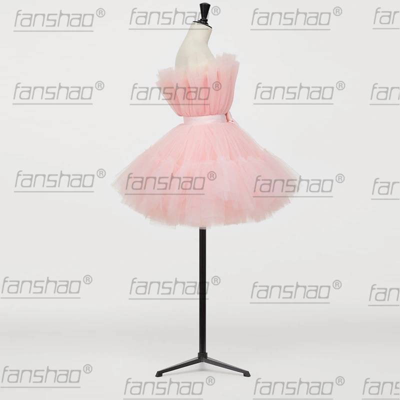 Розово-красный порошок застежкой-молнией на спине иллюзия плиссированная юбка