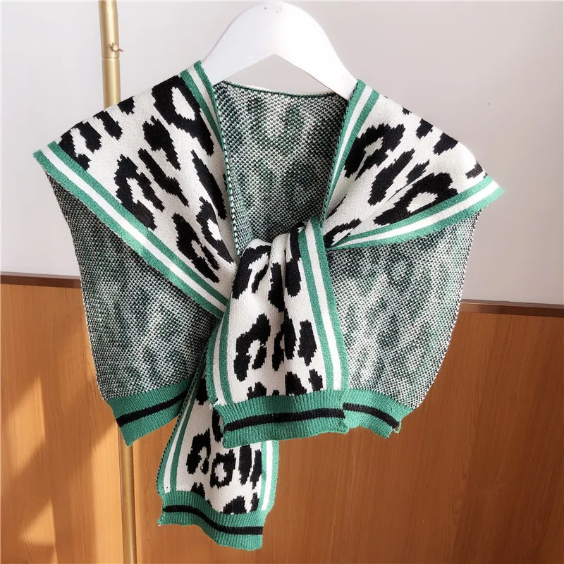 LANMREM модный новый женский шарф Леопардовый хит цветной с принтом свободная