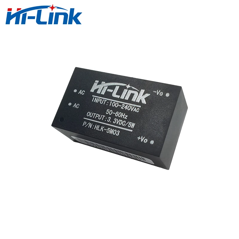 Free shipping 3pcs HLK-5M03 AC DC 220V to 3.3V 5W mini power supply module intelligent household switching | Электроника