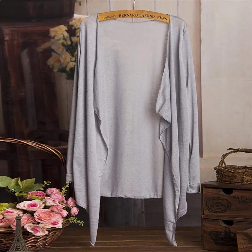 Женские легкие пальто и куртки тонкий кардиган с защитой от солнца верхняя