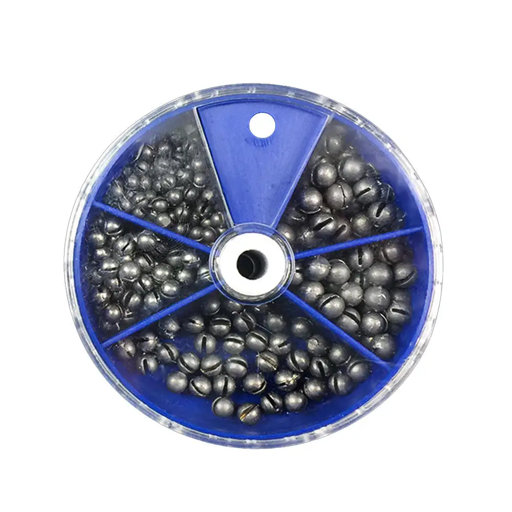 205 шт. набор свинцовых рыболовных снастей для открытой рыбалки 0 2-0 8 г круглая
