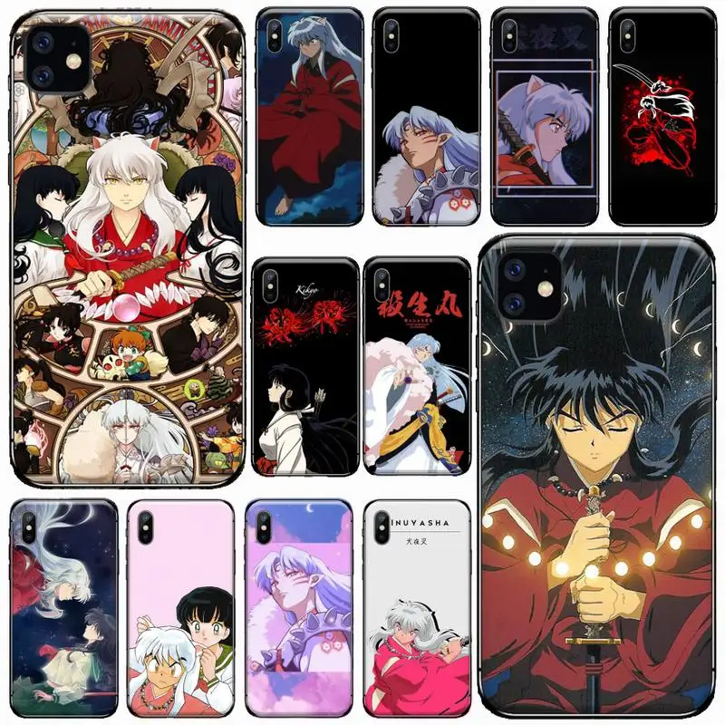 

Inuyasha Japan Anime Phone Case for iPhone 13 11 12 pro XS MAX 8 7 6 6S Plus X 5S SE 2020 XR Soft silicone