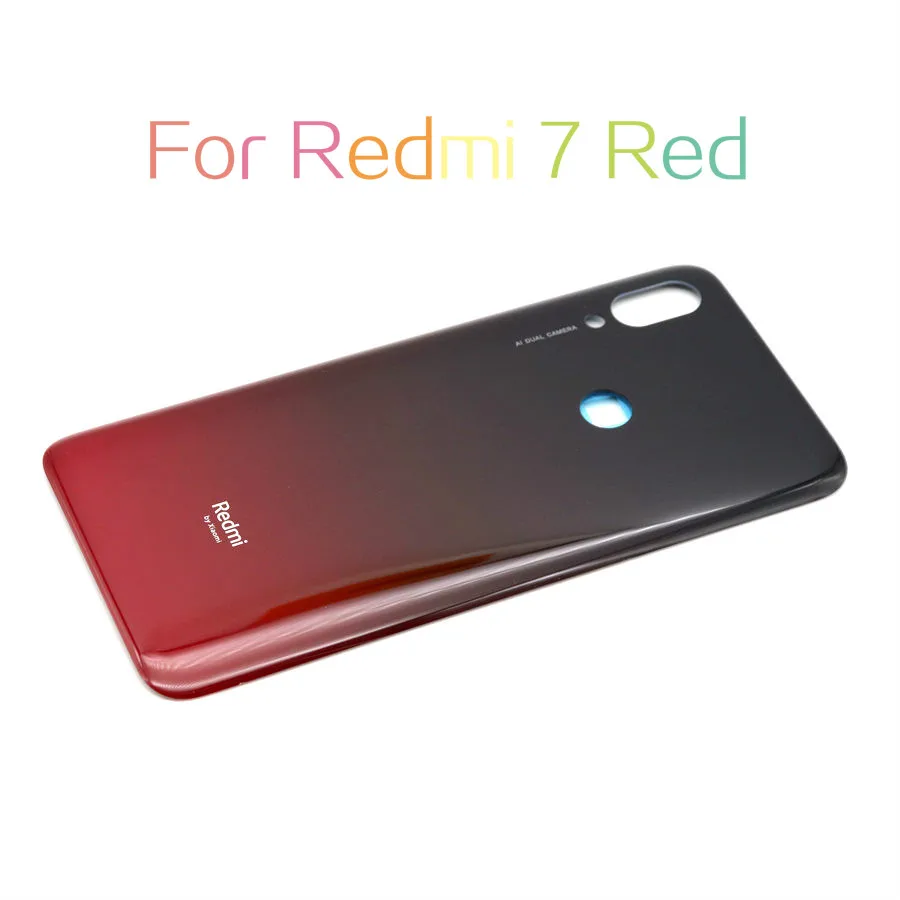 Задняя стеклянная крышка для Xiaomi Redmi Note7 Note 7 крышка батареи задняя Дверная панель корпус чехол для Redmi Note 7 Pro крышка батареи