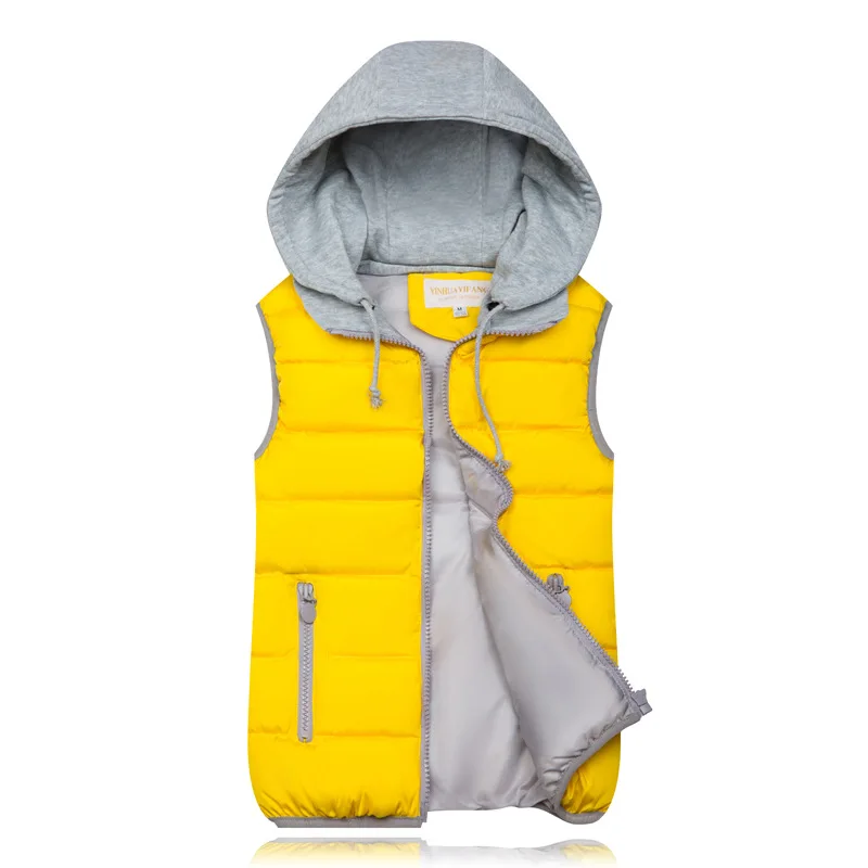 

2021 Winter Coat Women Hooded Warm Vest Plus Size Cotton Down Jacket Female Waistcoat Varsity Wadded Sleeveless Jacket,10 Color