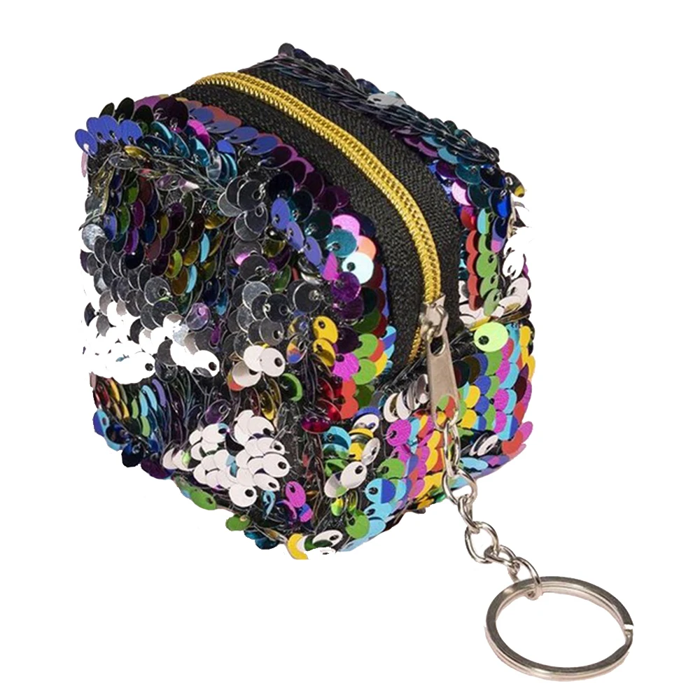 multicolor 1 шт., кошельки для ключей, недорогой модный кошелек для монет, кошелек для женщин и мужчин, шерсть, маленькая сумка для мелочи, кошельки, ключница, чехол для ключей, сумка для карт - Цвет: multicolor