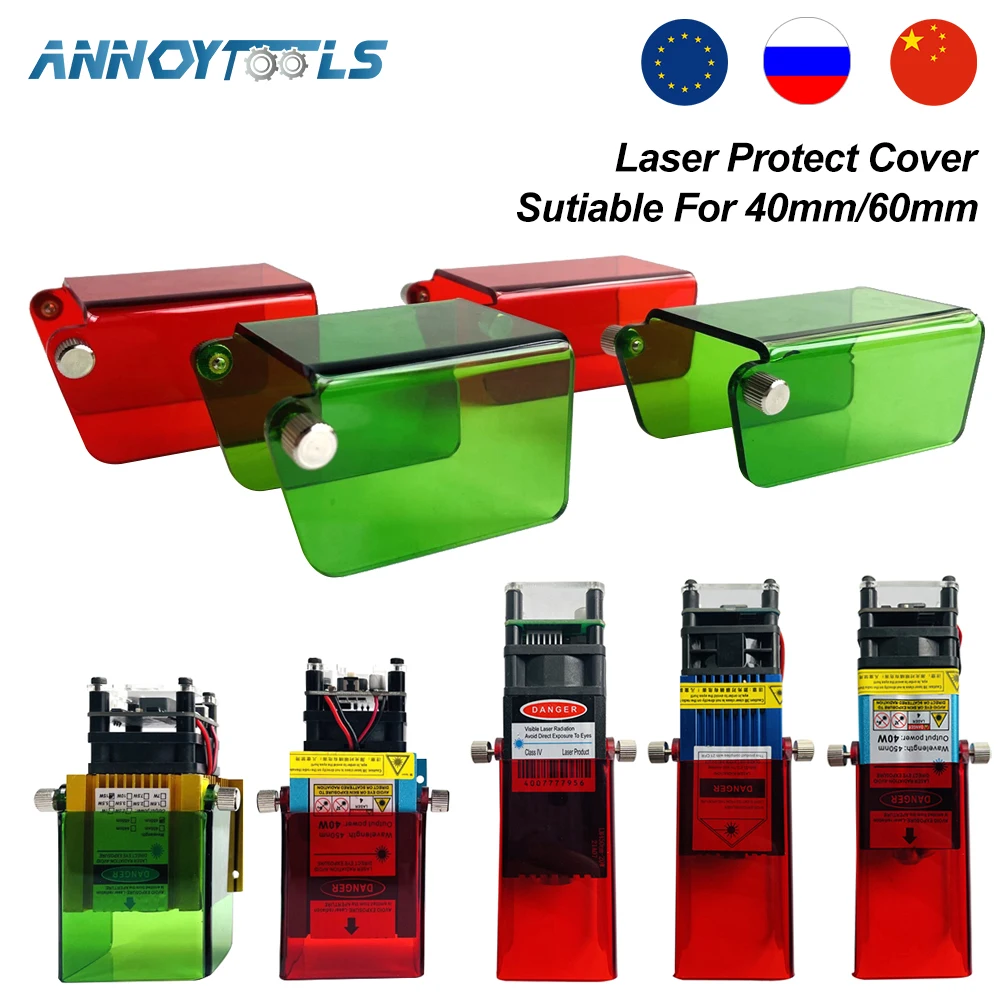 

Защитный Чехол для очков с красным и зеленым лазером, 20 Вт, 40 Вт, от 190 до 540нм