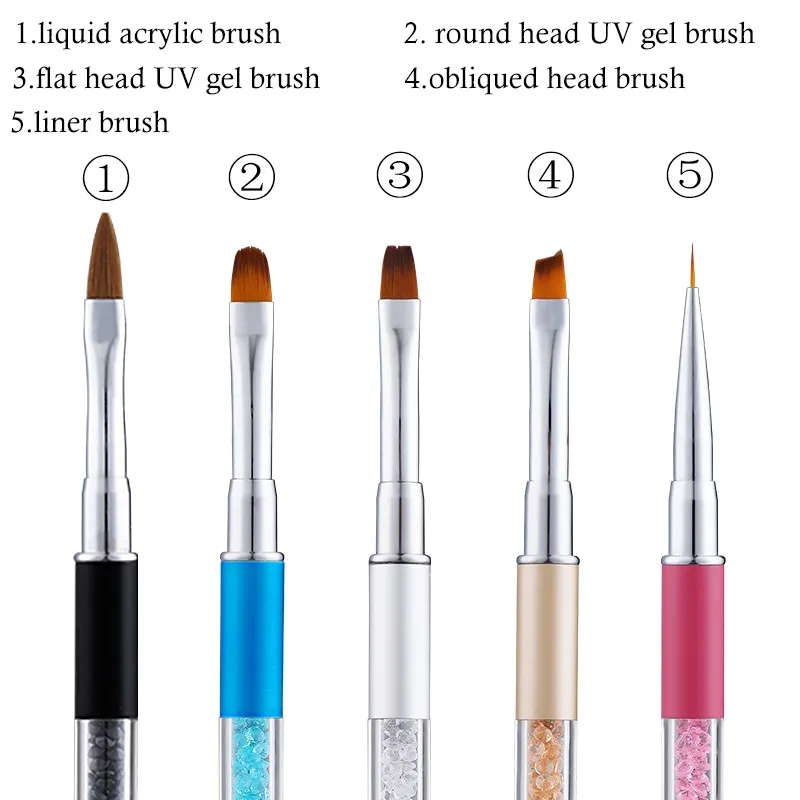 1 шт кисти для дизайна ногтей Стразы Алмазная металлическая ручка рисования