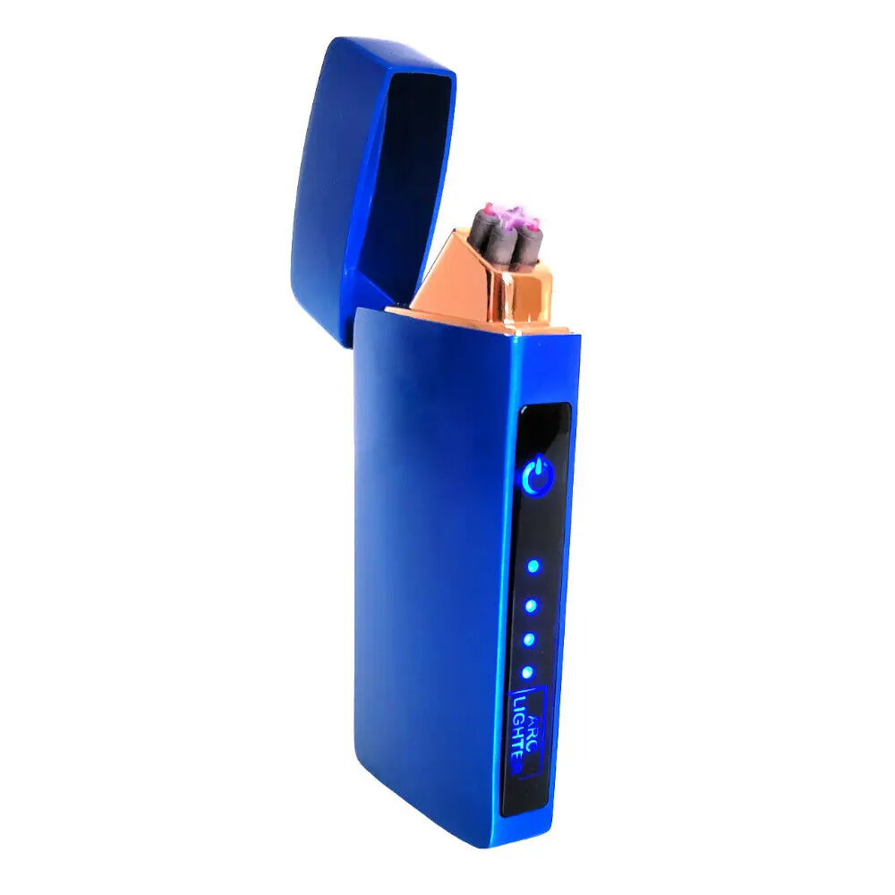 

Electric Lighter Flameless Windproof Electric Dual Arc Plasma Torch Rechargeable
