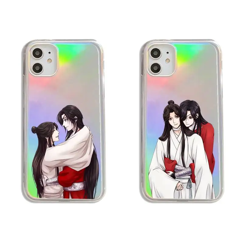 

Chinese Tian Guan Ci Fu anime Phone Case Transparent for iPhone 7 8 11 12 se 2020 mini pro X XS XR MAX Plus